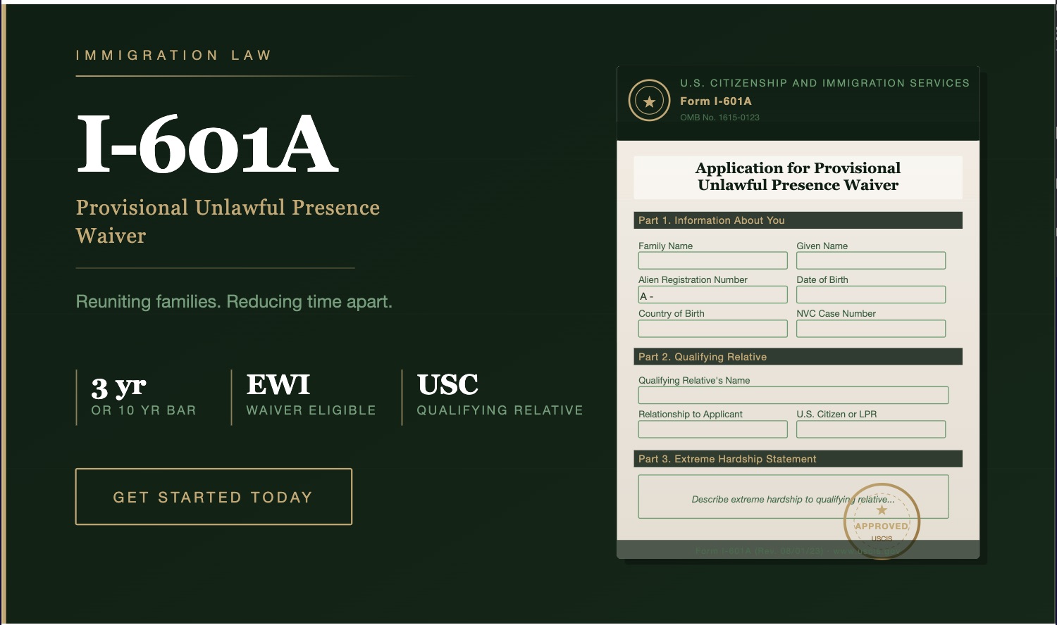 Consular processing and waiver documentation — O'Dell Family Immigration Law
